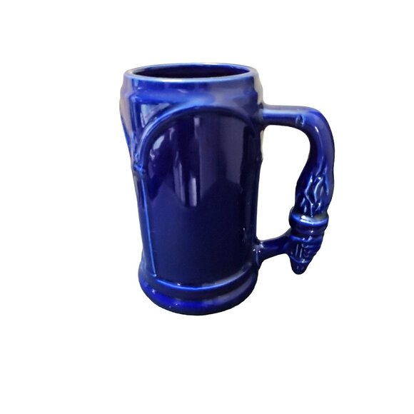 Vintage Gorgeous Cobalt Blue Ceramic Mug Torch in Hand Handle. - Picture 8 of 8
